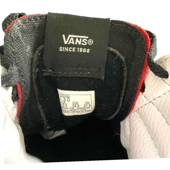 Vans Off The Wall Checkerboard Hi-top Sneaker US Sz Kids 3 - Picture 5 of 14